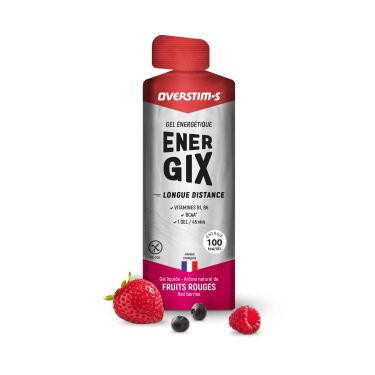 Energix gel Overstim.s - Long distance, BCAA - Red berries