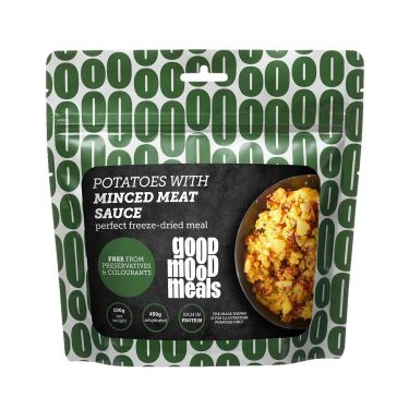 Potatoes in sauce with minced meat