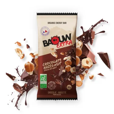 Baouw Extra Organic Energy Bar - Chocolate, Hazelnut