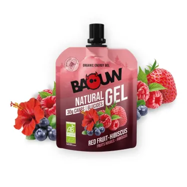 Baouw Organic Energy Gel - Red Berries, Hibiscus