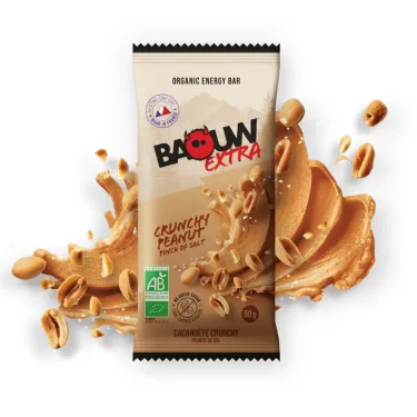 Baouw Extra Organic Energy Bar - Crunchy Peanut
