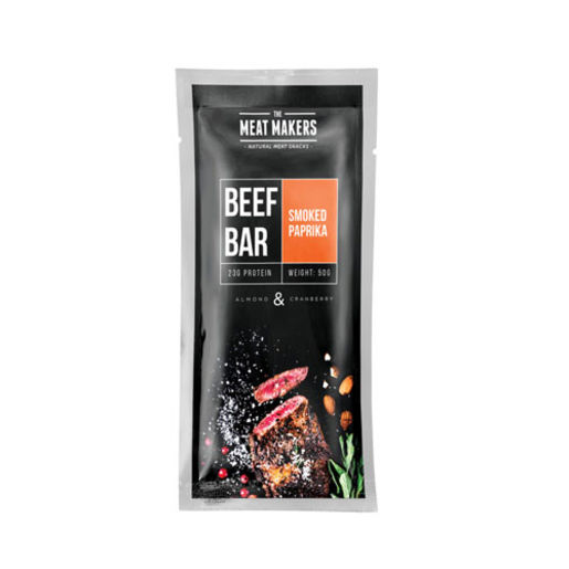 Beef bar - Smoked paprika, almond and cranberry beef jerky - 50g