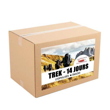14-day pack - Freeze dried meals - Trek - 2 meals/day