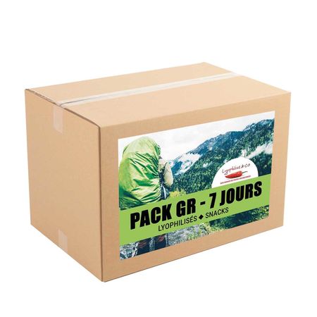 Vegetarian 7-day pack - Freeze dried meals - Hiking trip - 2 meals/day