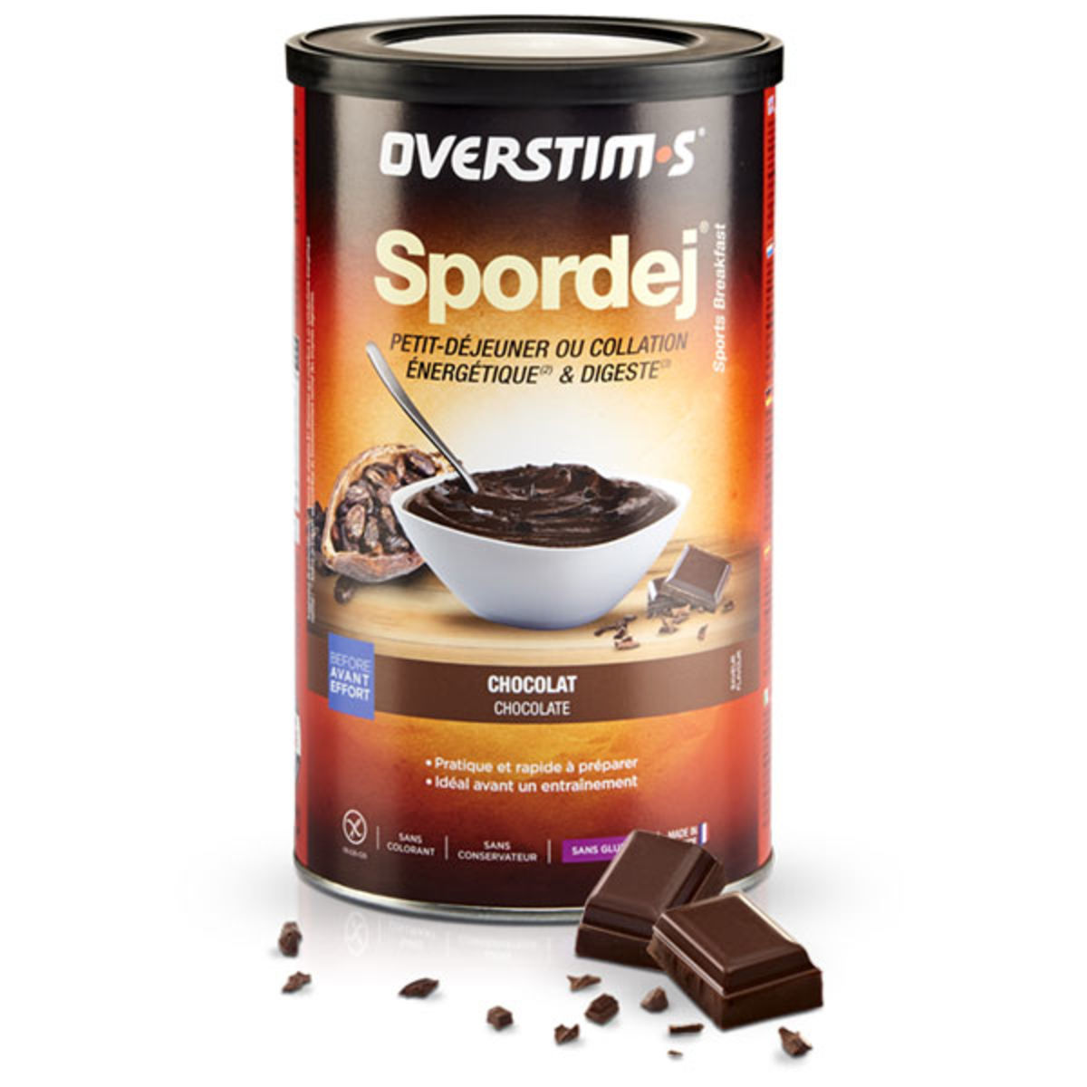 Overstim.s Spordej - Pre-training snack - Chocolate