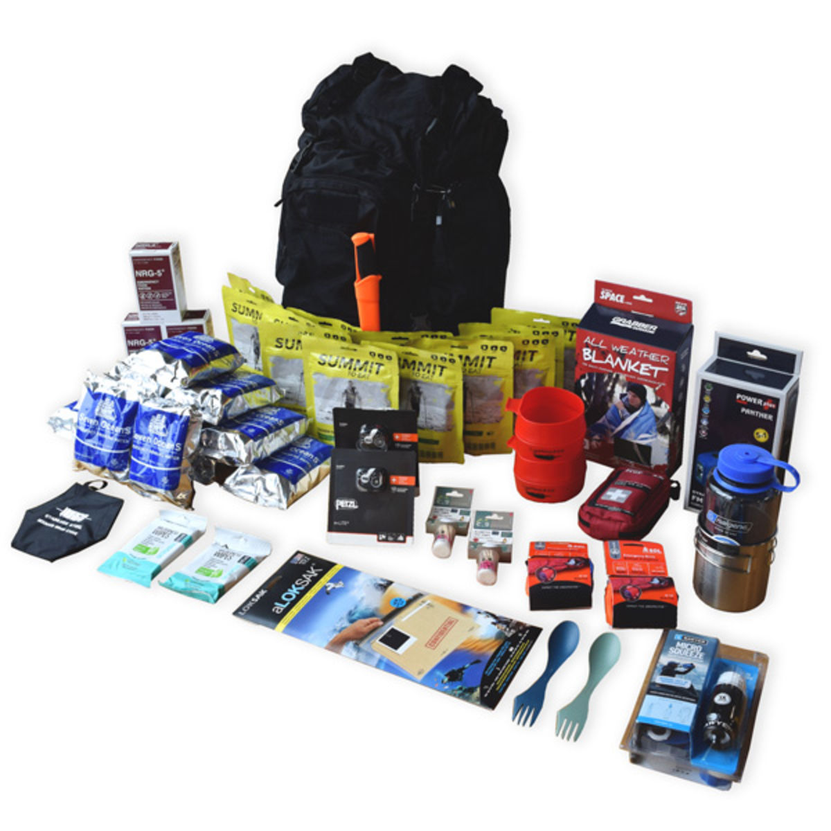 Emergency Survival Bug Out Bag Camp Kit 5 Pack of UST Fire Starter Wet Tinder 