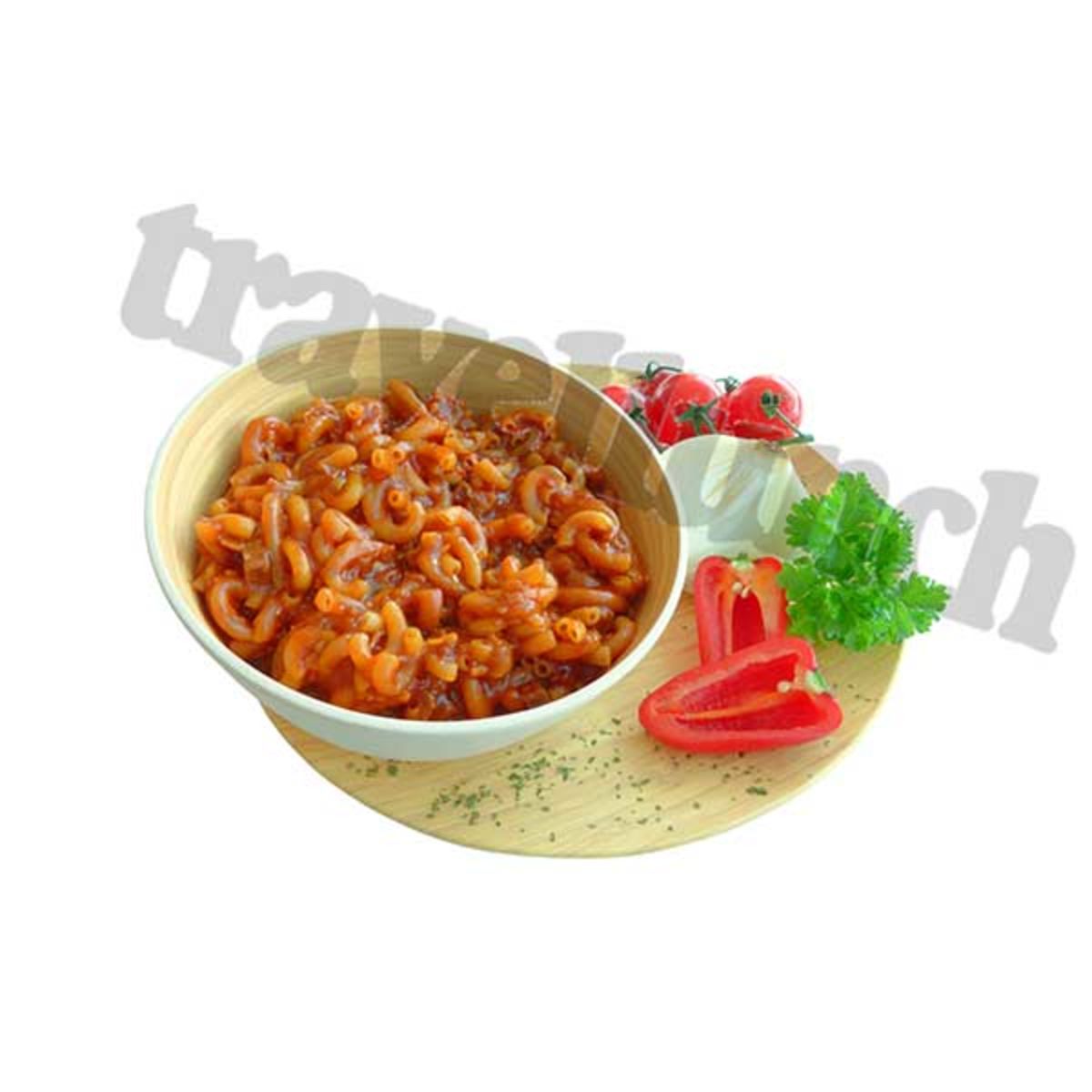 Pasta with beef and pepper sauce