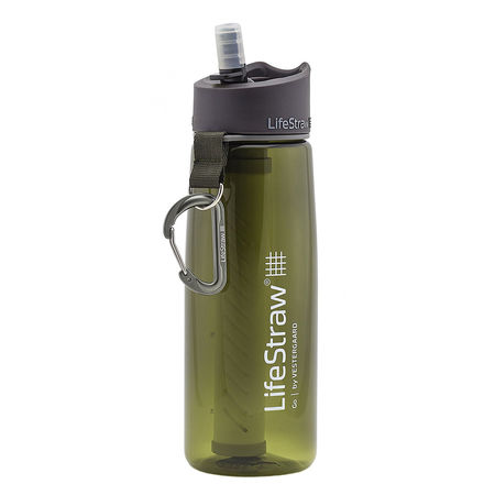 LifeStraw Go 2 water filter bottle - Activated carbon filter - 0,65L - Green