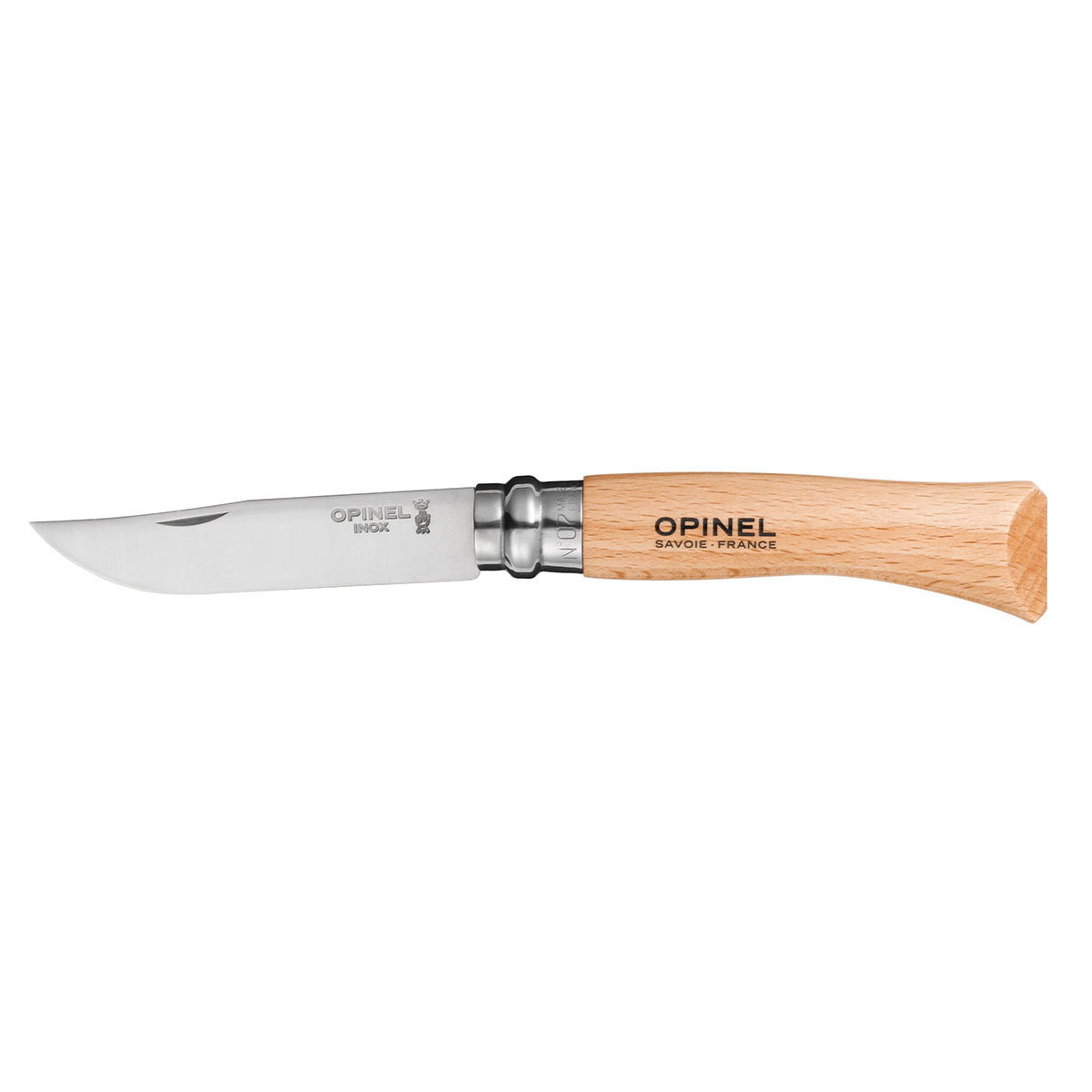 Opinel knife n°7 - Tradition 8cm - Stainless steel, beechwood