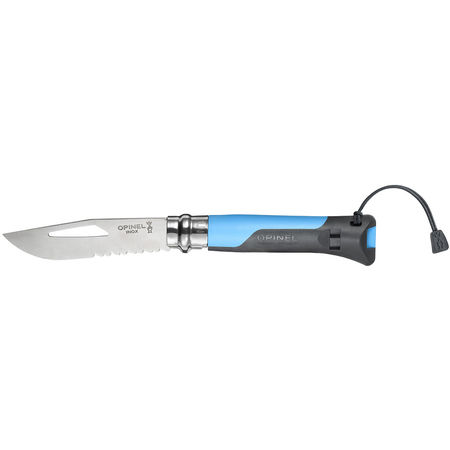 Opinel outdoor knife n°8 - Sea and mountain 8.5cm - Blue