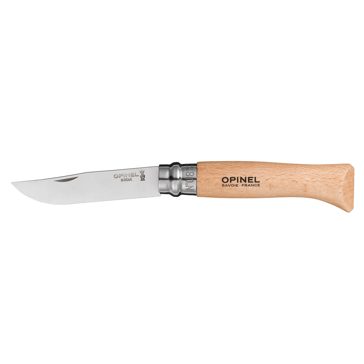 Opinel knife n°8 - Tradition 8,5 cm - Stainless steel, beechwood