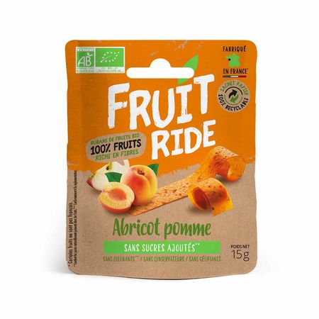 Fruit Ride organic fruit leather - Apricot, apple