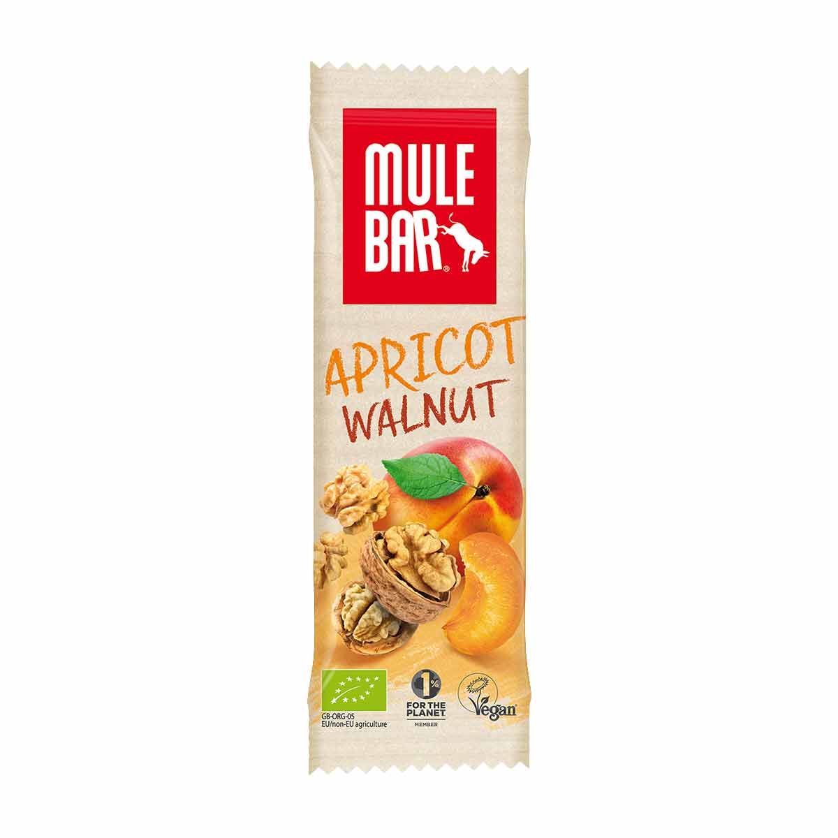Mulebar organic energy bar - Apricot, walnut