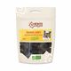 Organic dried banana cubes with cocoa