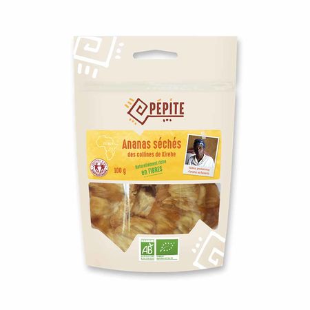 Organic dried pineapple slices