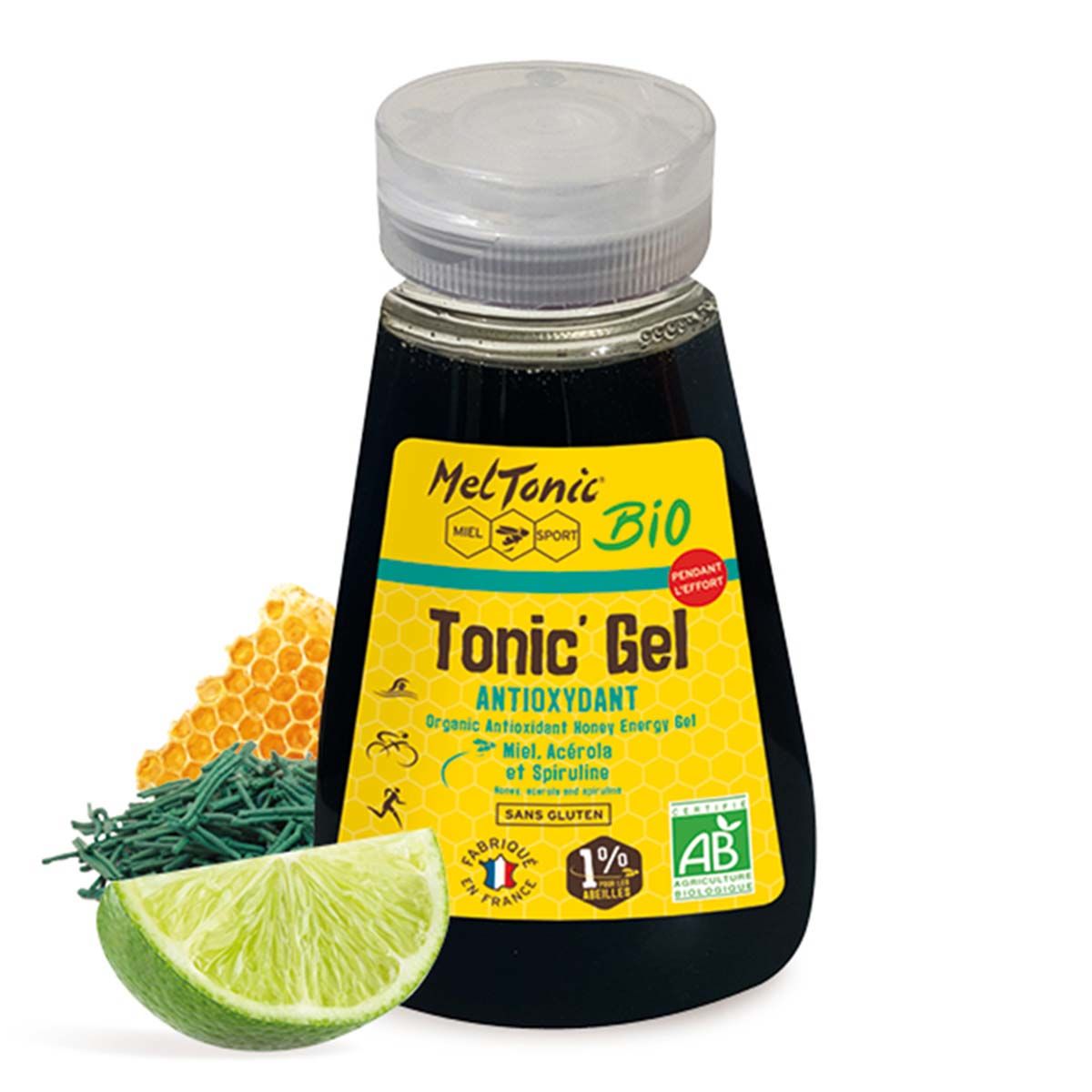 Eco-refill 12 organic gels - Meltonic Antioxidant - Honey and spirulina acerola