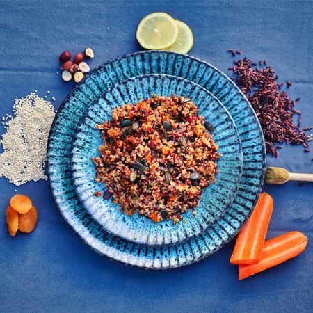 Red Rice and Quinoa Salad
