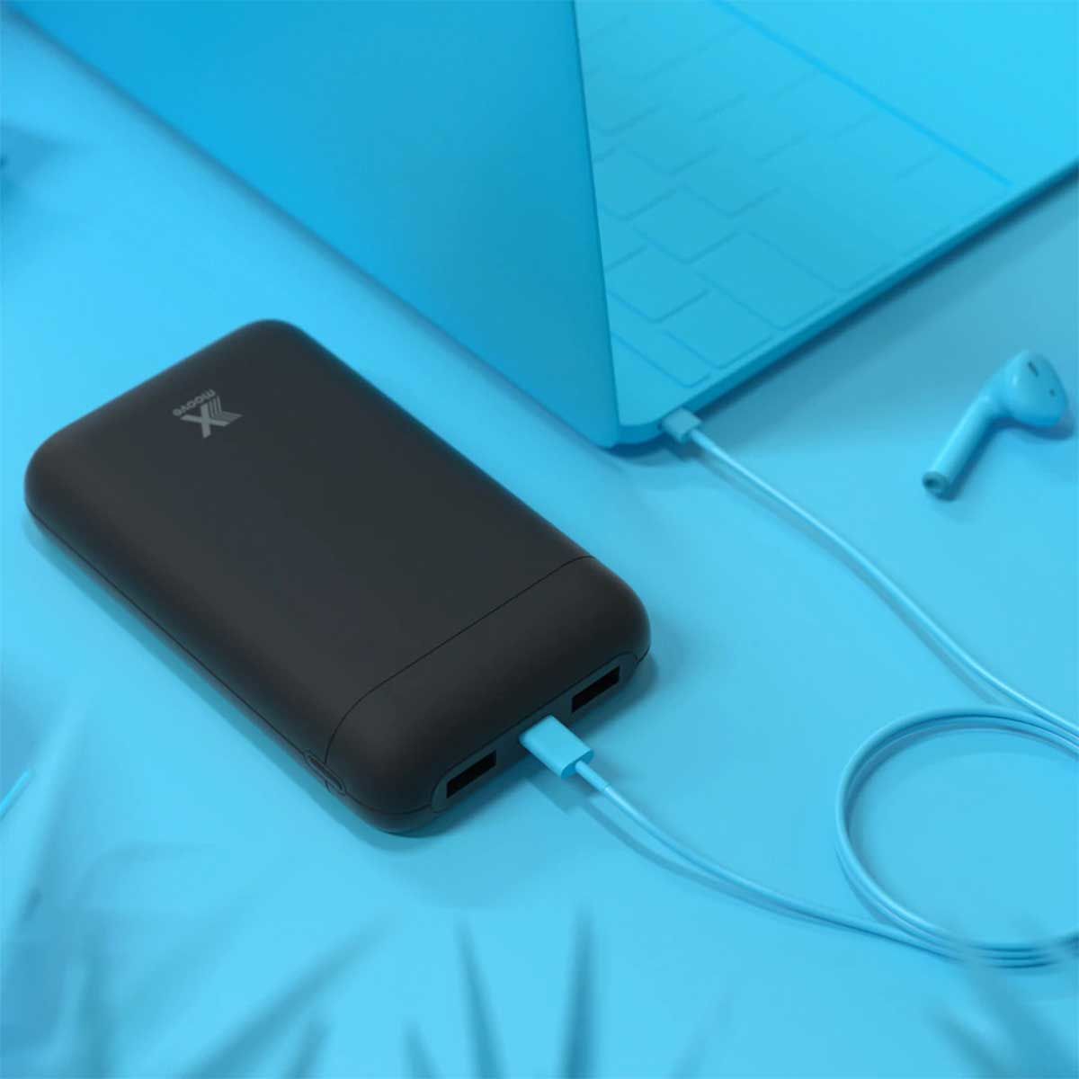Batterie externe X-Moove Mini 20 · 3 ports USB · 20 000 mAh