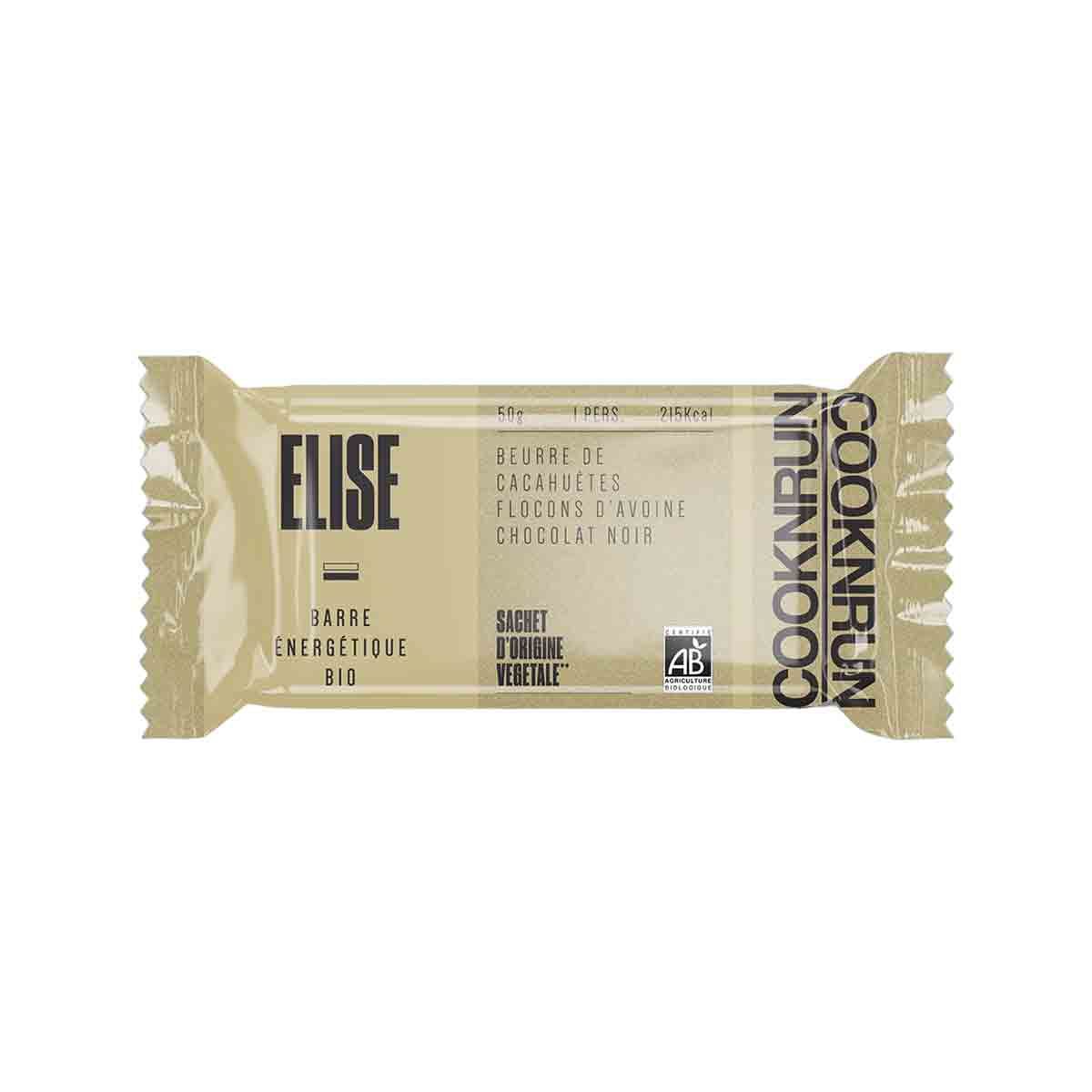 Elise organic energy bar - Peanut butter, oats, chocolate