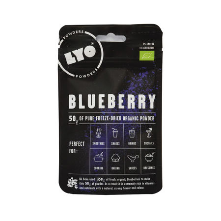 Organic bluberries powder