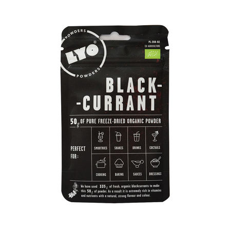 Organic blackcurrant powder