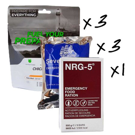 72-hour emergency kit - Food, water