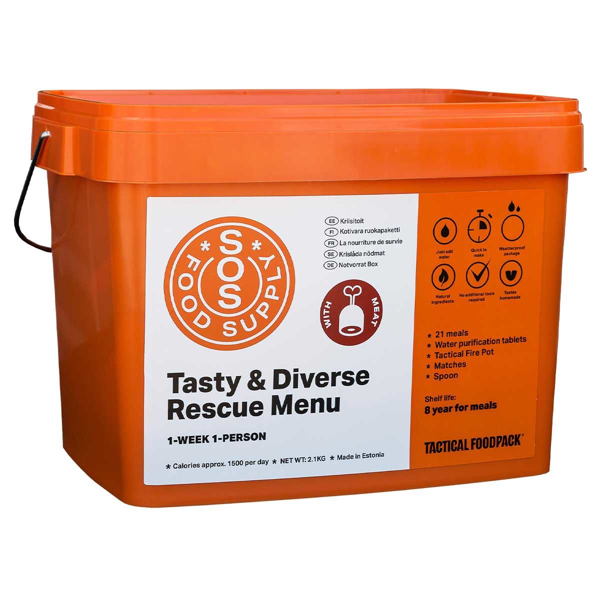 7-days food package - Tactical SOS Food Supply - 8 years