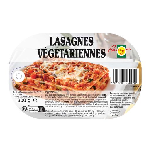 Lasagnes végétariennes Peny