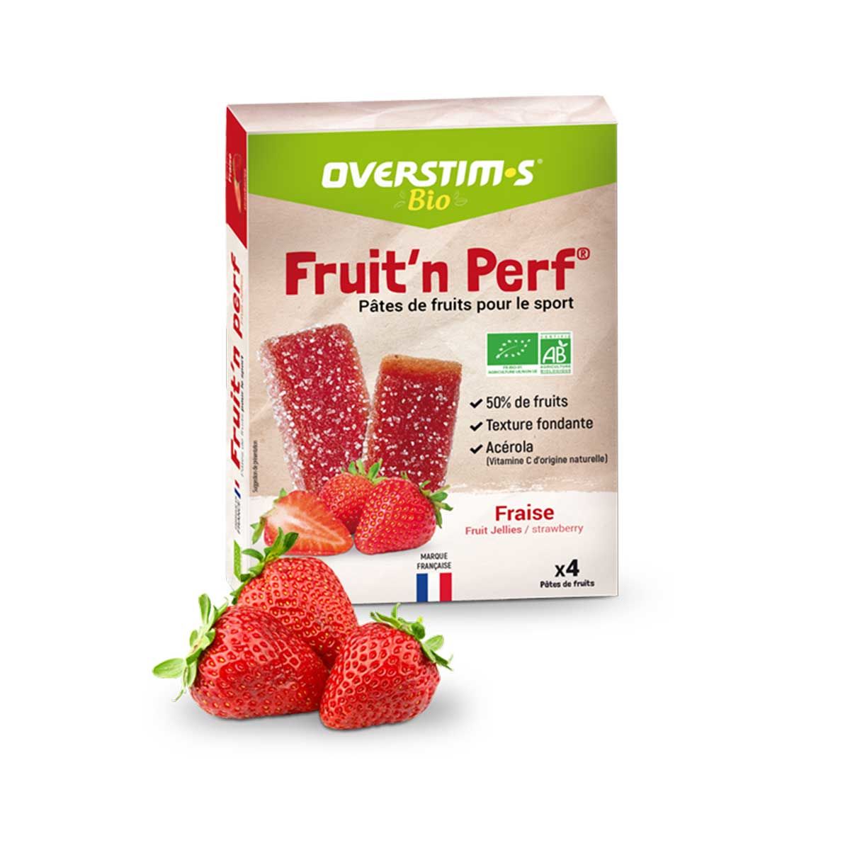 Overstim.s organic fruit jelly x 4 - Strawberry