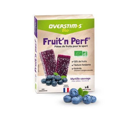 Overstim.s organic fruit jelly x 4 - Blueberry