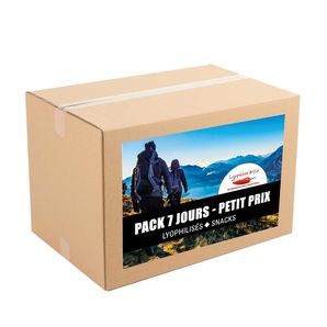 7-day Hiking pack - Low prices - Freeze dried meals with snacks