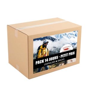 14-day Trek pack - Low prices - Freeze dried meals with snacks