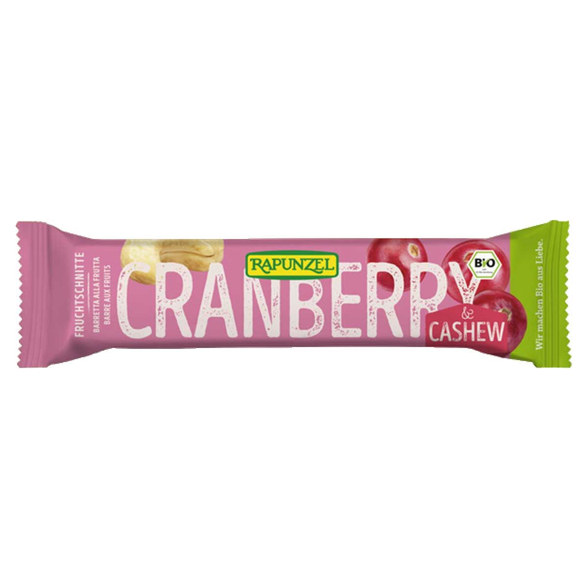 Organic Bar cranberries and cashew nuts