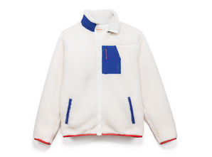 Men's fleece jacket - Nohé - White, royal blue