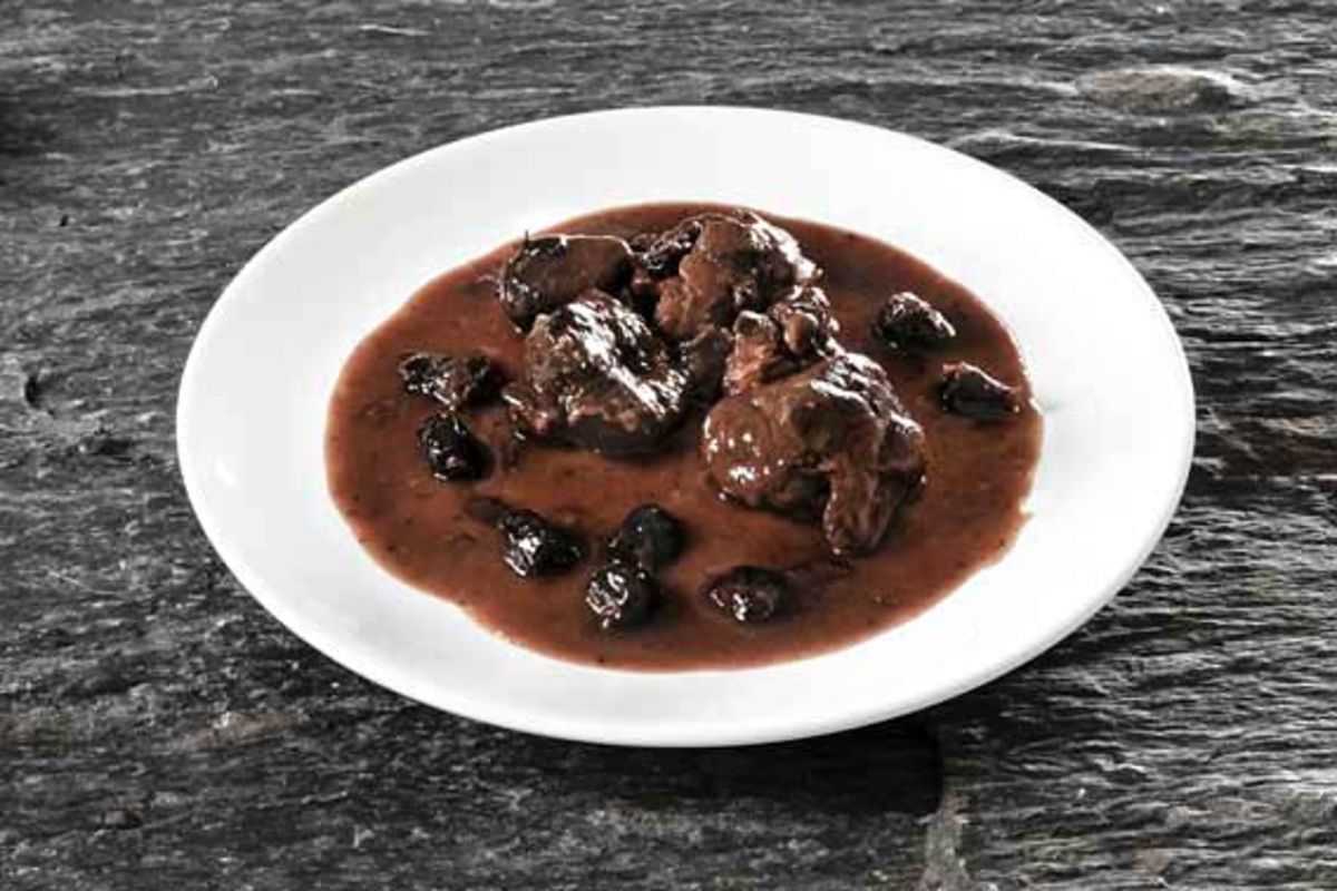 French boar with cranberries