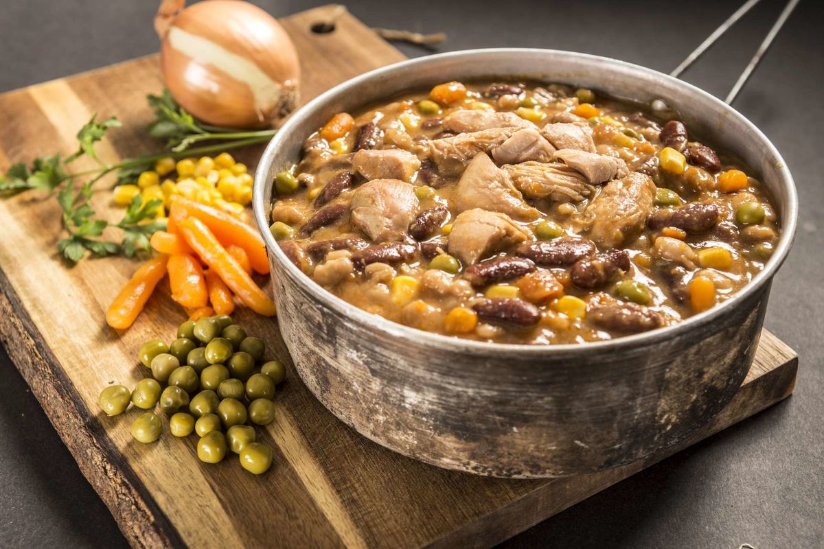Chicken with beans and vegetables - Self-heating
