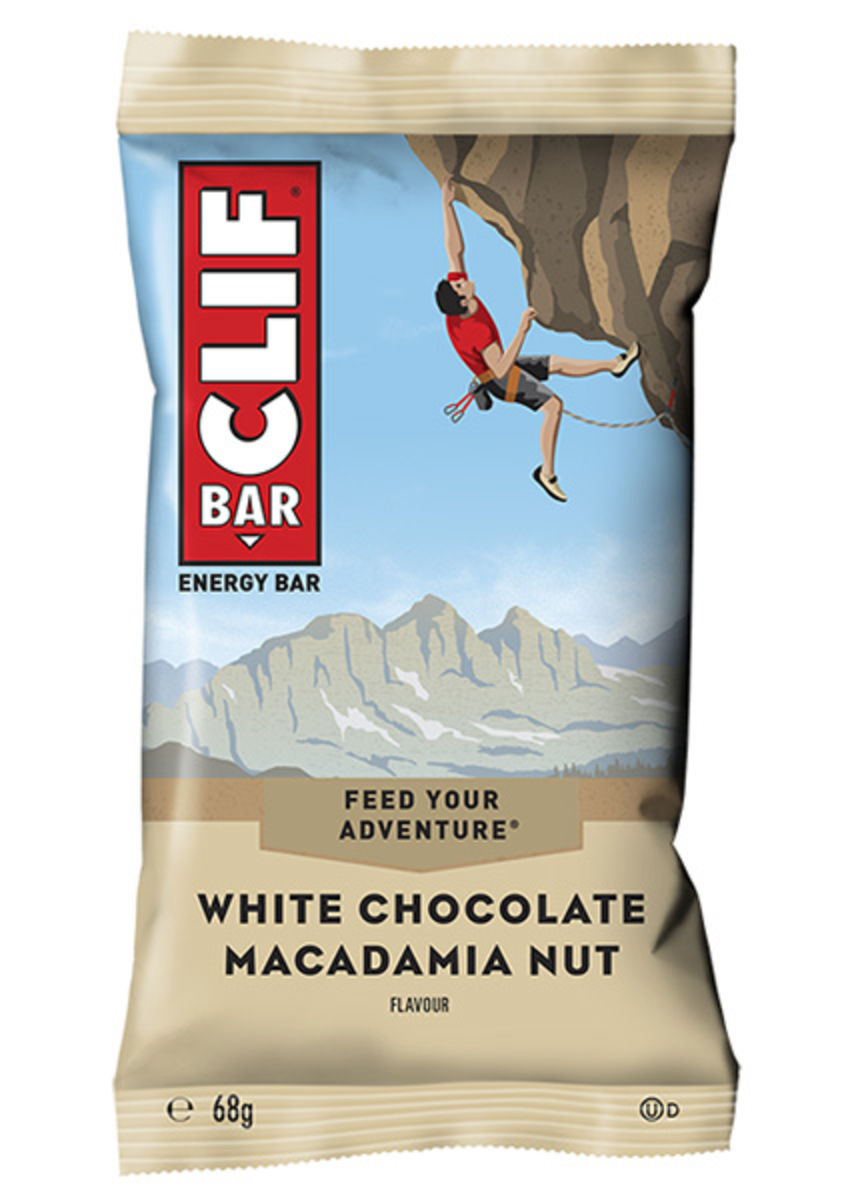 Clif Bar energy bar - Oats and macadamia nuts, white chocolate flavour